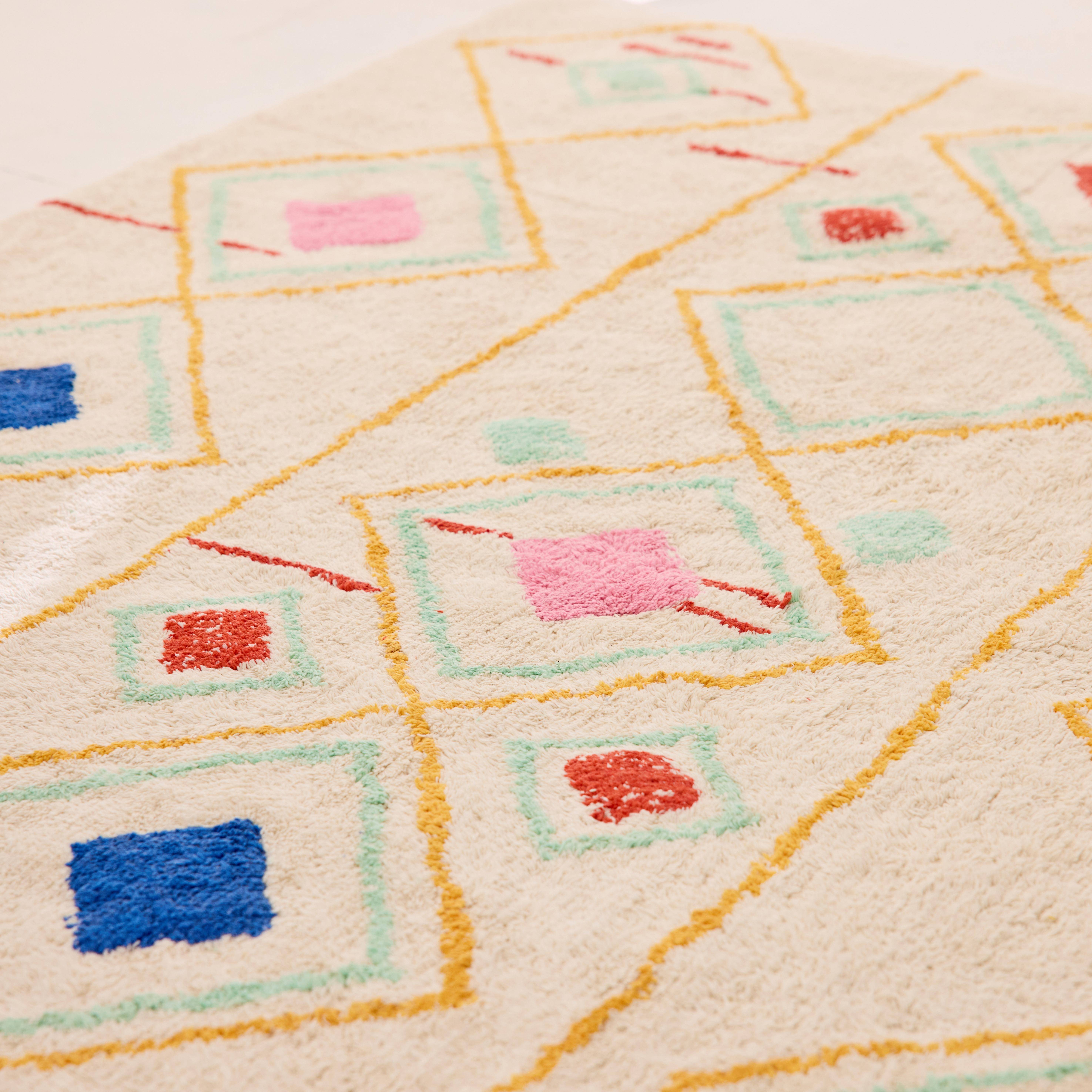 Tapis intérieur berbère multicolore 120x170cm - Tova Photo3