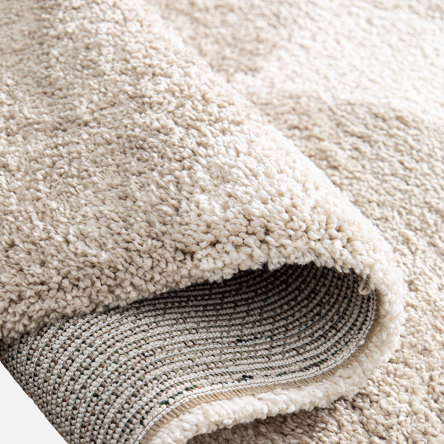 Teppich für Indoor mit runden Motiven in creme und beige 120 x 170cm - Stella Photo5