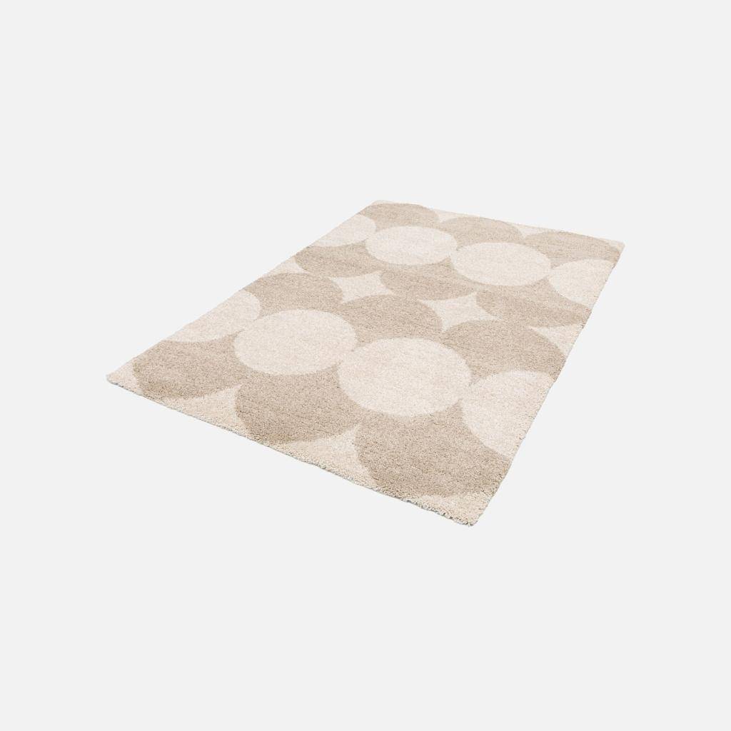 Tapis intérieur motif ronds crème et beige 200 x 290cm - Stella,sweeek,Photo2