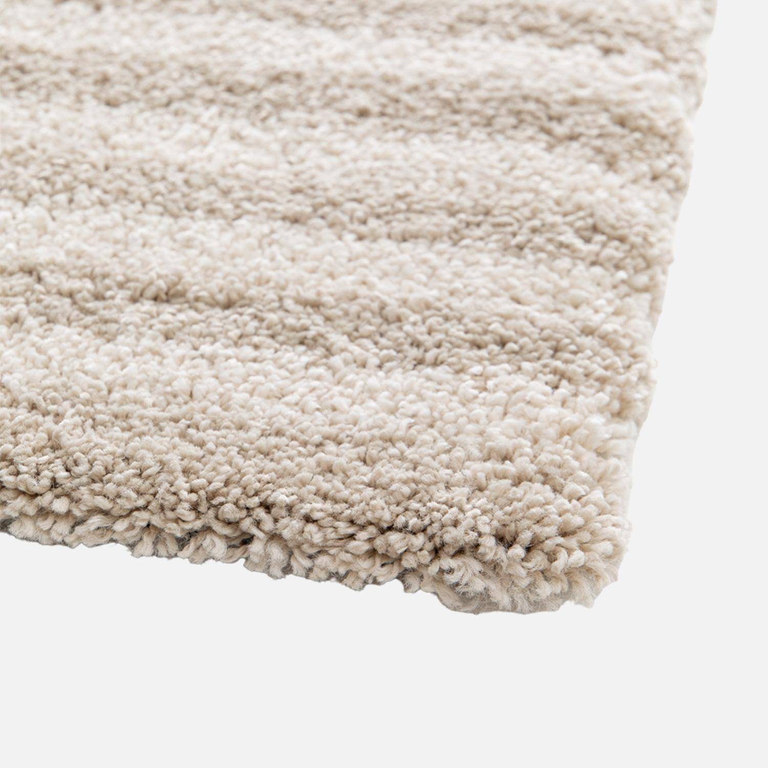 Tappeto da interno a righe beige e crema, Telya, 290x200x3 cm Photo6