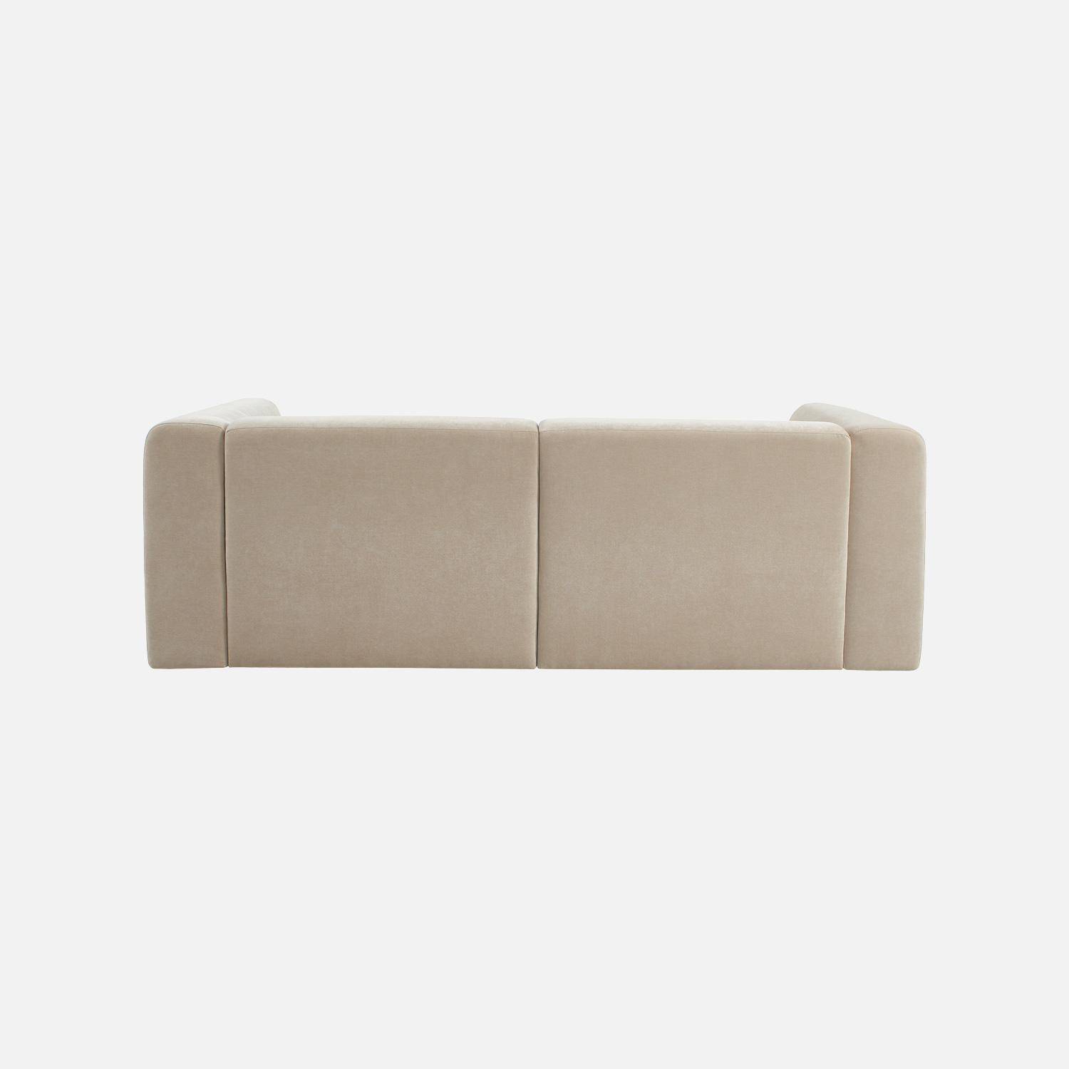 Canapé 3 places tissu beige - Kosmo Photo3