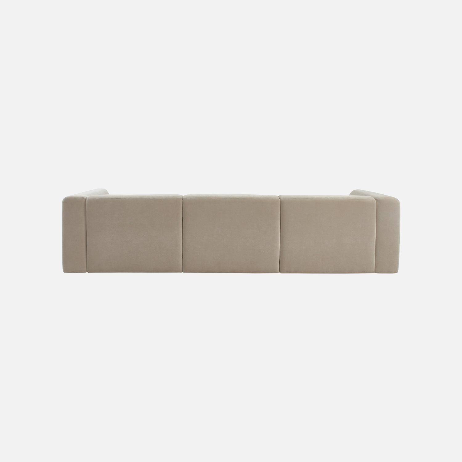 Canapé 4 places tissu beige - Kosmo Photo3