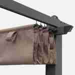 Canopy roof for 3x3m Condate gazebo - pergola replacement canopy - Beige-brown Photo2