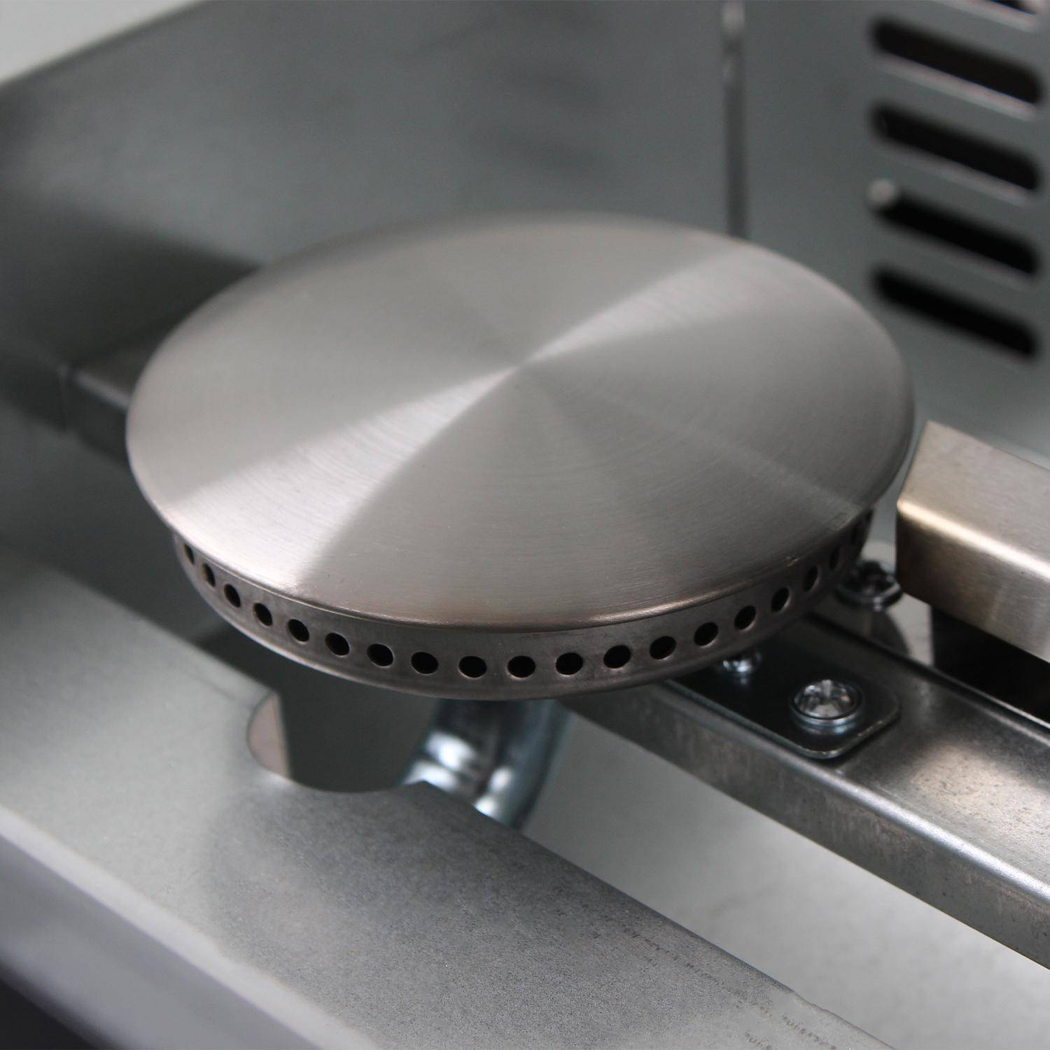 Grigilia a gas 2 bruciatori inox, 5kW, Porthos 2, Nero, 48x45x26 cm Photo5