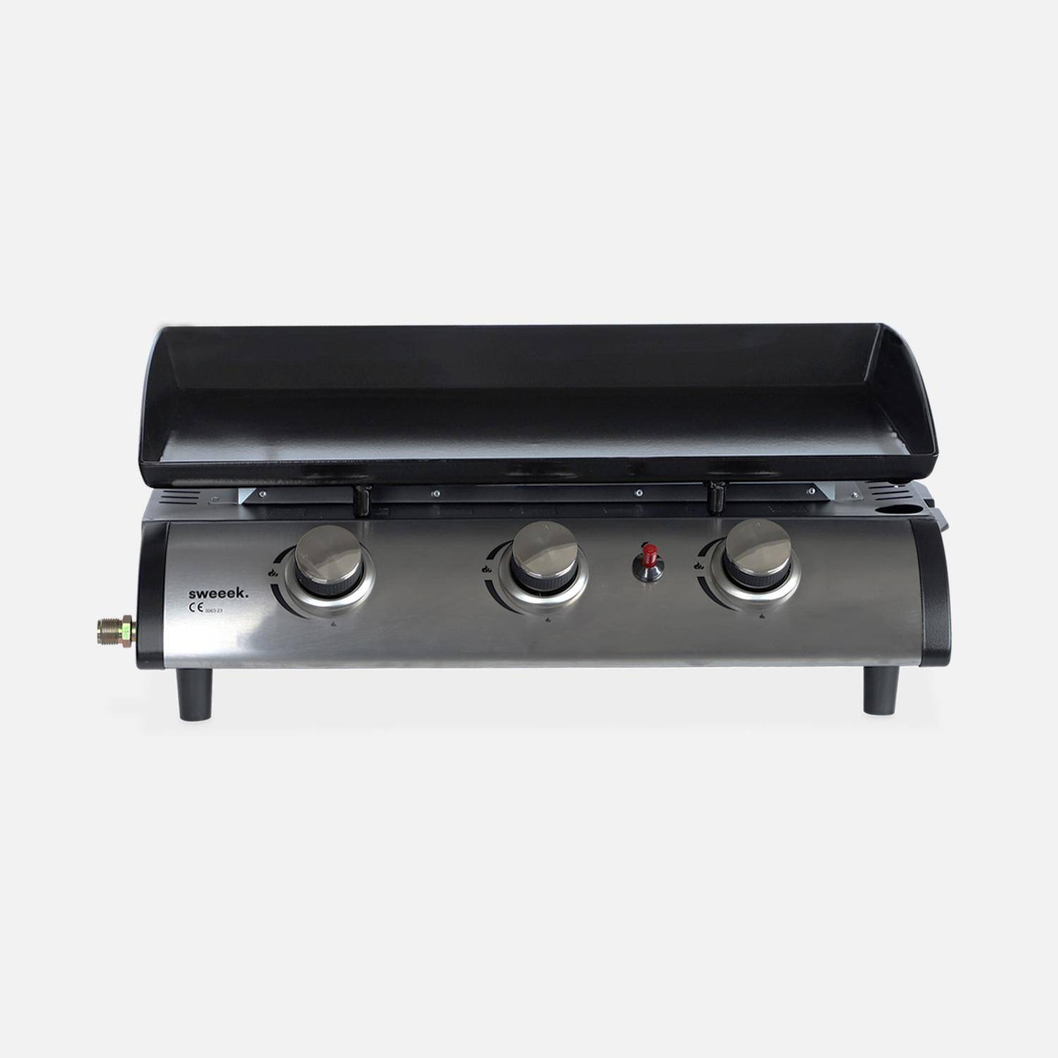 Barbecue à gaz Piretto 4 brûleurs un réchaud
