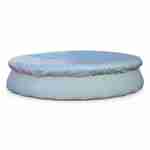 Grey Ø380cm protective cover for Ø360cm round above ground pool, cover for Grenat swimming pool Photo2