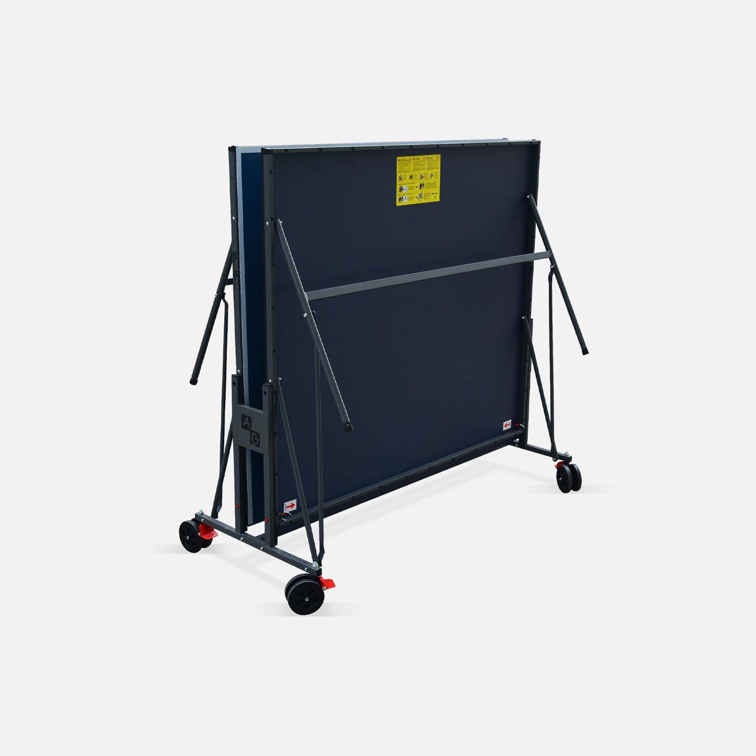 Tavolo da ping pong interno premium con accessori, Mesa de Ping pong, Blu, 274x152.5x76 cm Photo3