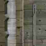 Tuinhuisje autoclaaf behandeld classe 3, SERRE CHEVALIER, FSC hout, 12,9 m², plankstructuur 28 mm, noorse spar Photo6