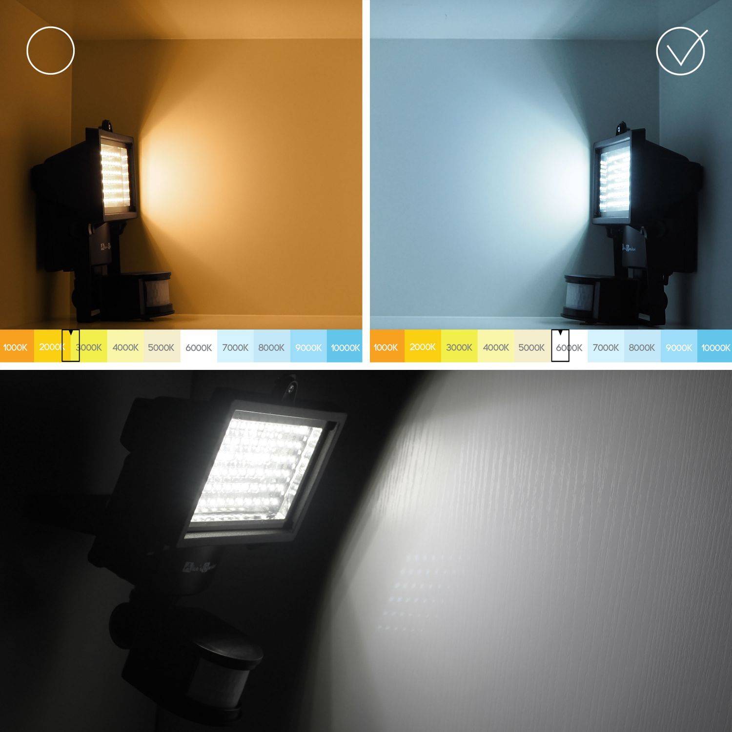 LED Solarstrahler mit Bewegungsmelder, 60 leistungsstarke LED's, 420 Lumen, Lithium Akku, Licht kaltweiß Photo5