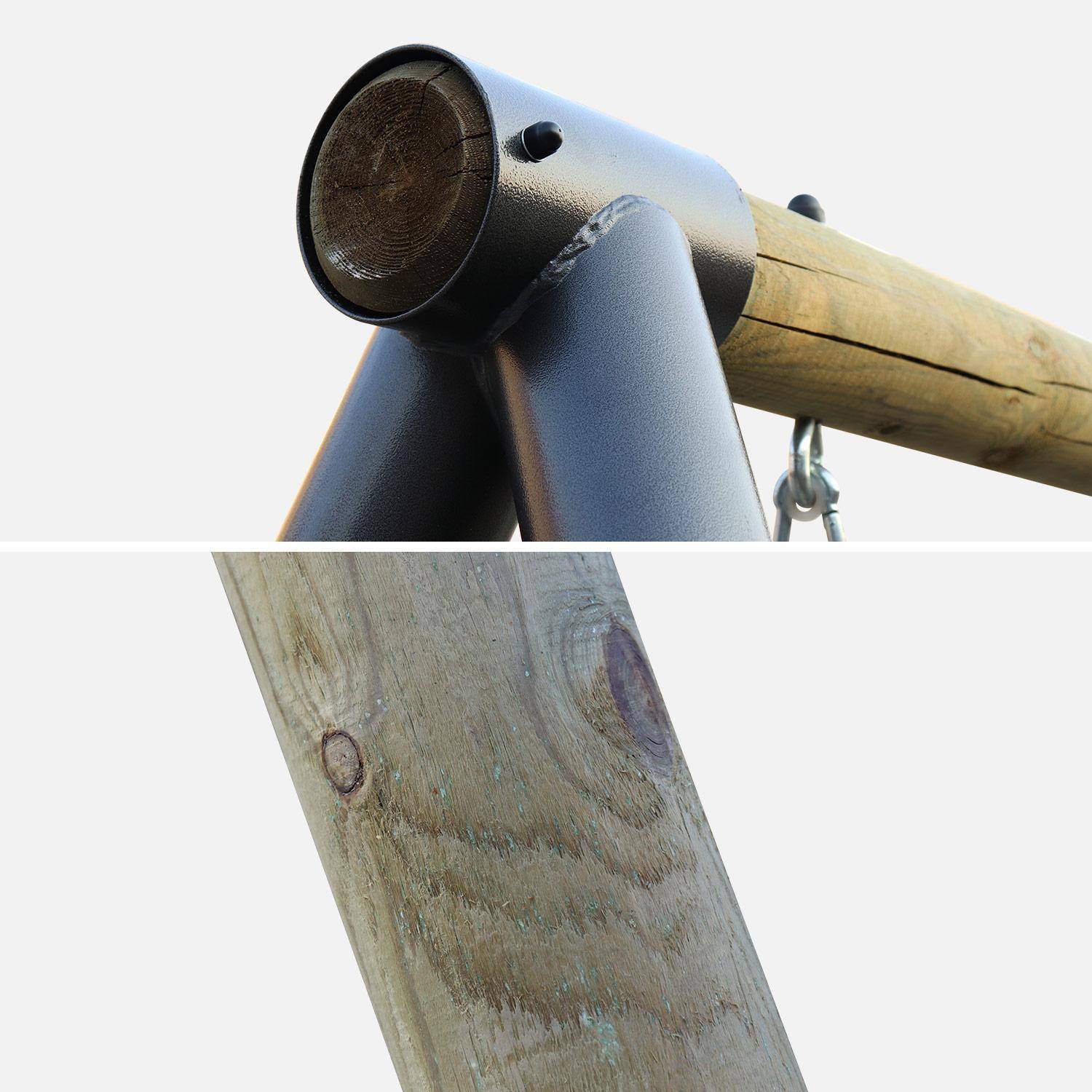 Columpios de parque infantil, Naroit, Verde, 322x197x228 cm Photo4