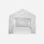 Tente de réception - Burdigala 3x6m -  Blanc, connecteurs métal, tente de jardin idéale pour réception, pavillon,  chapiteau ou tonnelle, totalement refermable. Photo4