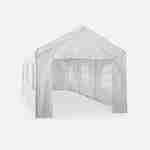 Tenda de festa - Burdigala 3x9m - Branca, conectores metálicos, tenda de jardim ideal para utilizar como pavilhão, pérgola, tenda ou caramanchão Photo4