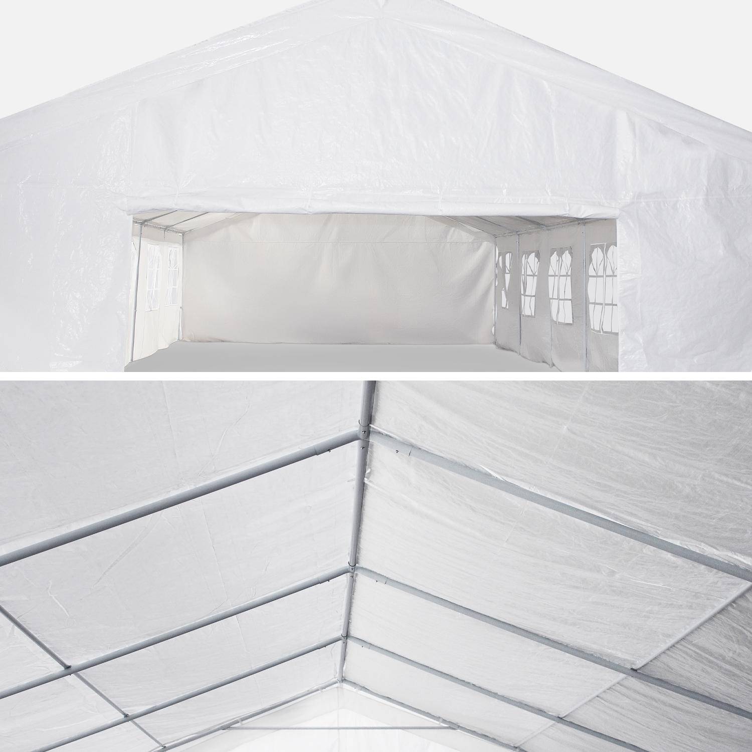 Tente de réception 6 x 12 m - Lutecia -  Blanc - tente de jardin idéale pour réception à utiliser comme pavillon, Photo4