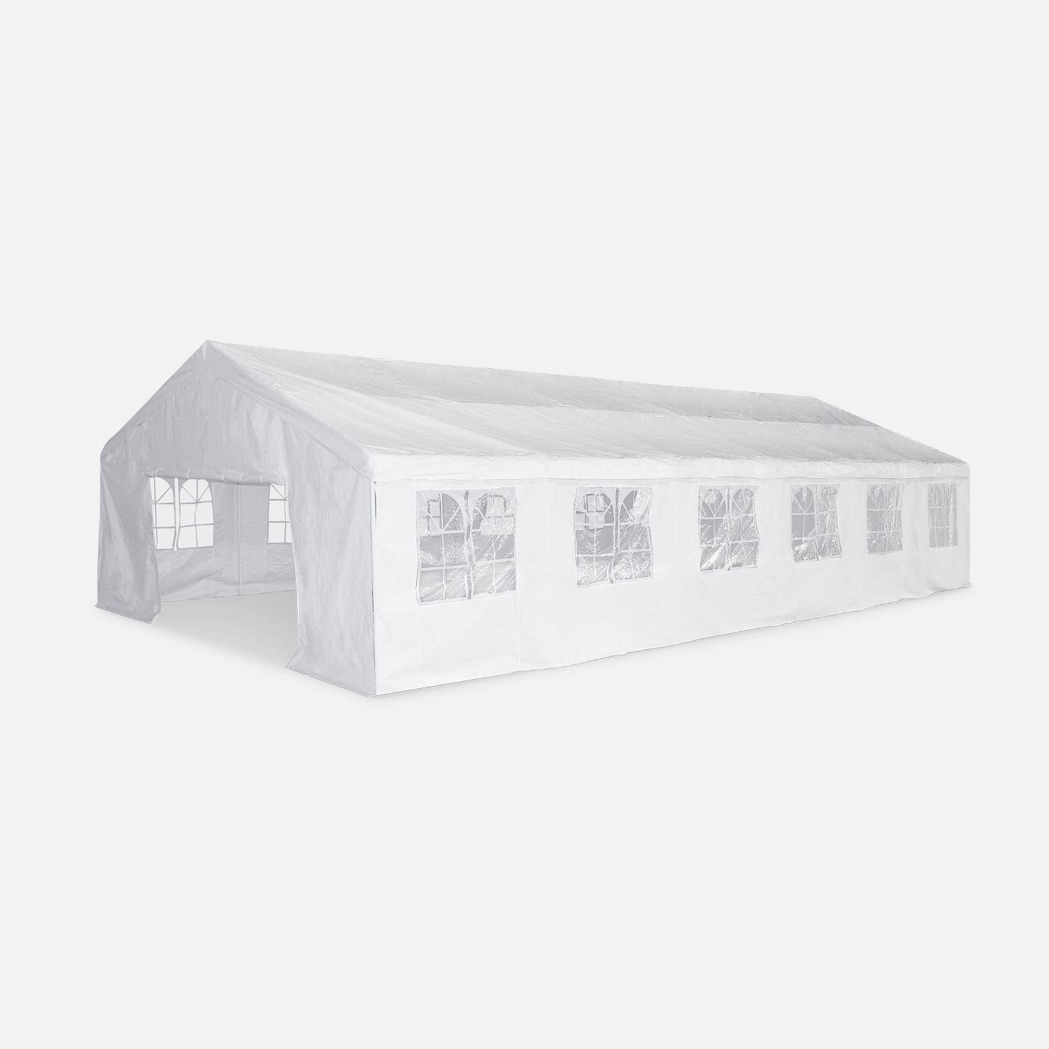 Tente de réception 6 x 12 m - Lutecia -  Blanc - tente de jardin idéale pour réception à utiliser comme pavillon, Photo3