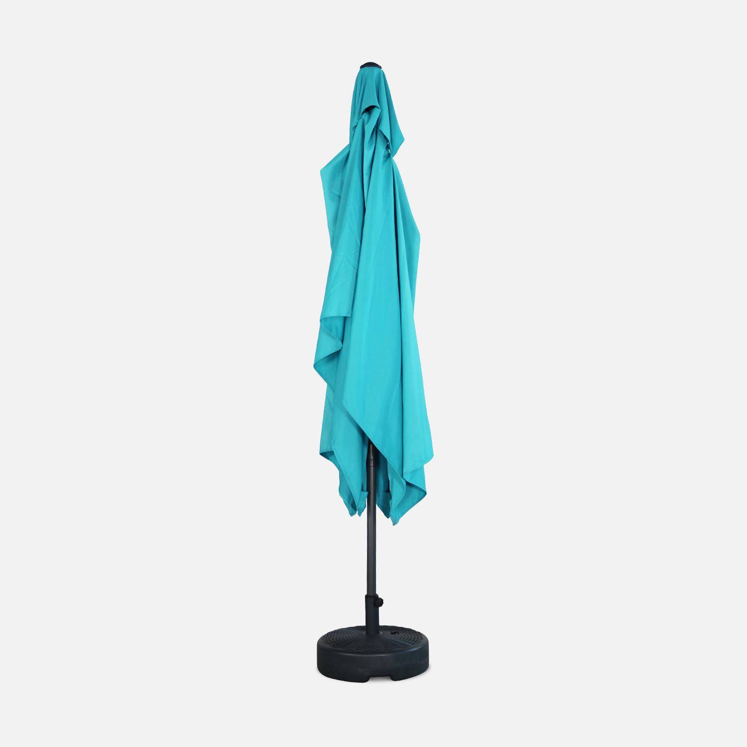 Stokparasol TOUQUET - 196x296cm - Rechthoekig - Turquoise | sweeek