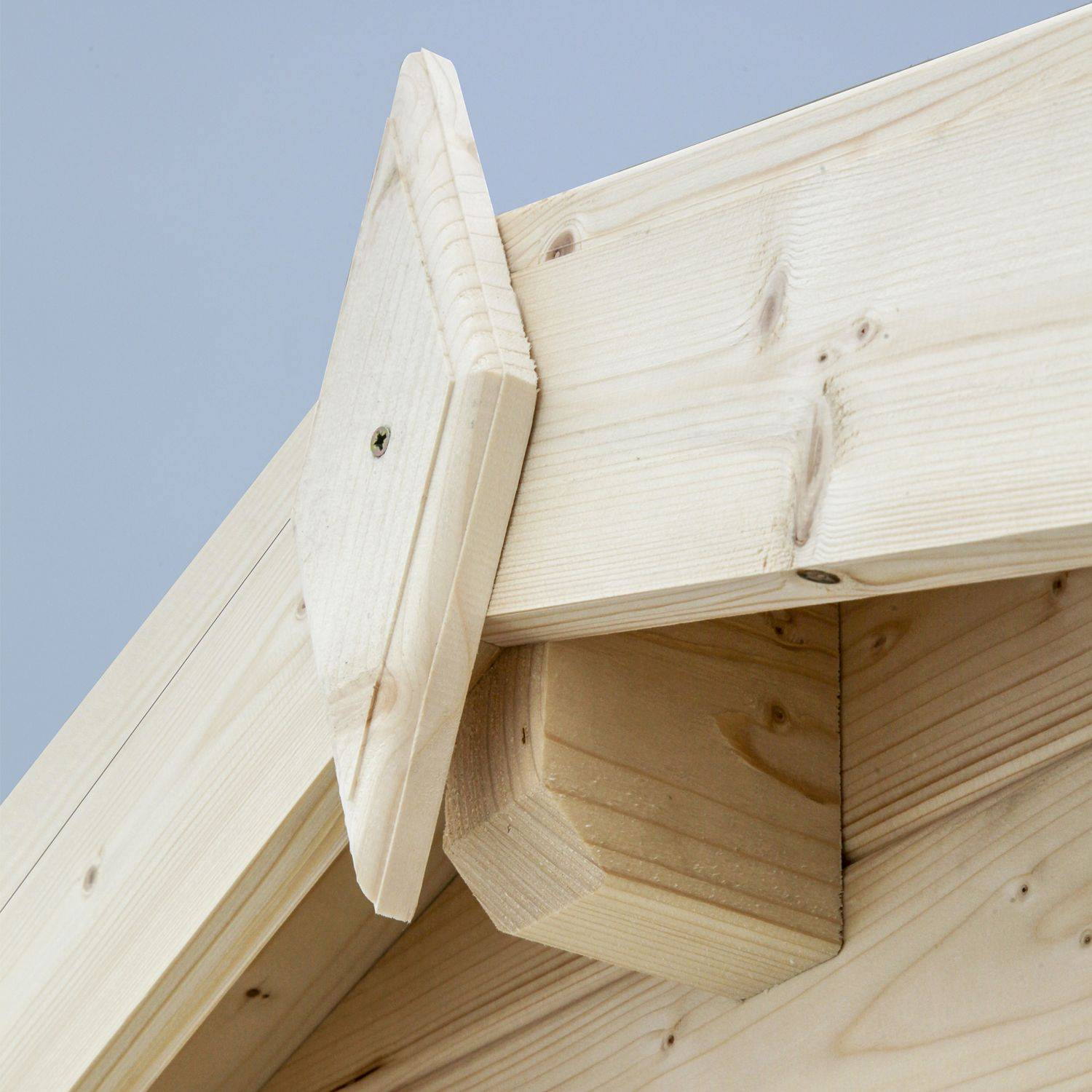 Gartenhaus IRATY aus FSC-Holz, 12,28m², Bohlenstruktur, getrocknete Tanne Photo6