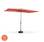 Ombrellone dritto con palo centrale in alluminio 2x3, rettangolare, colore Pesca | ombrelloni  | sweeek