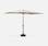Parasol, sombrilla central, rectangular, Gris Claro, 2x3m | Touquet | sweeek
