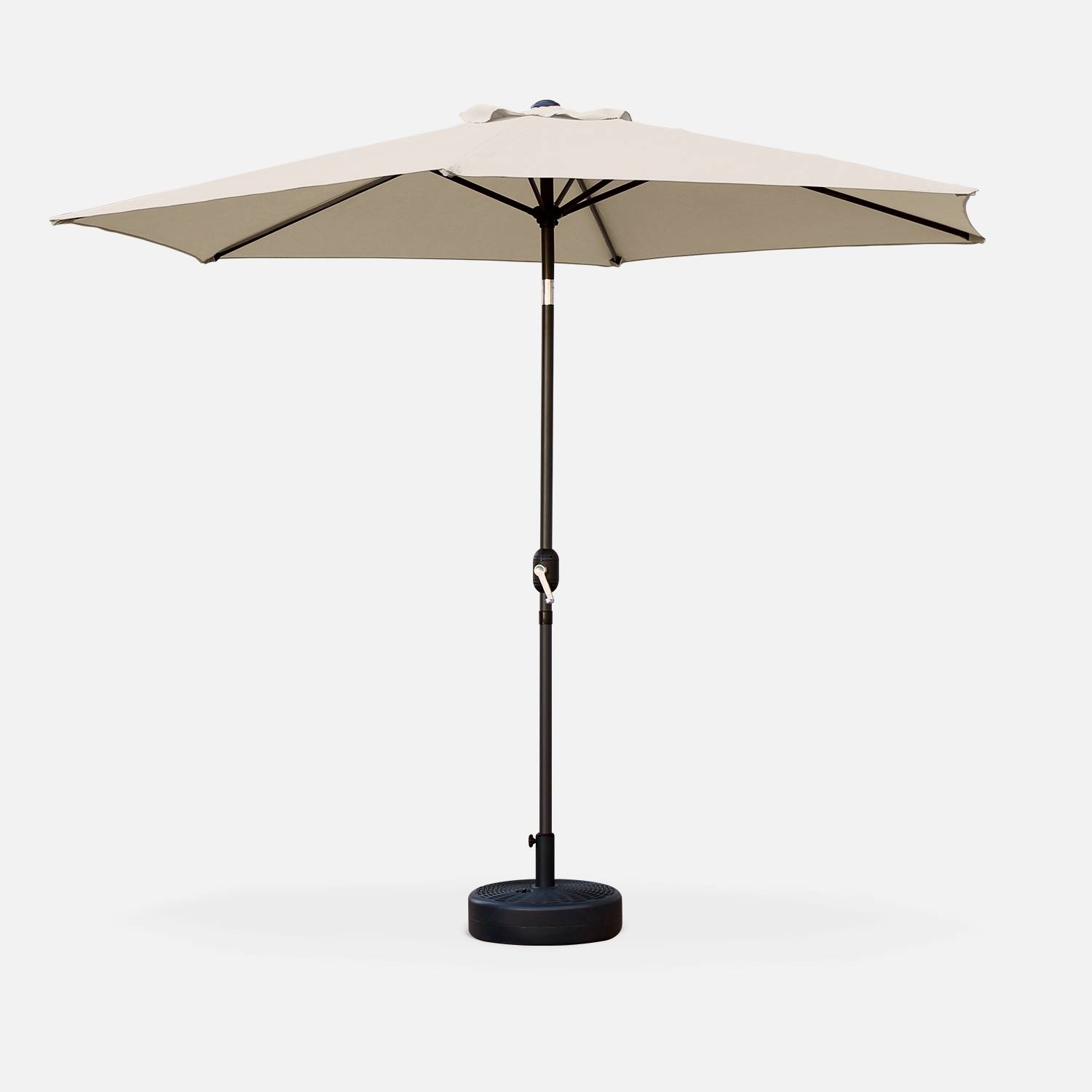 3m round centre pole parasol, Sand | sweeek