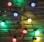 HERACLES -  Guirlande lumineuse guinguette extérieure avec 10 ampoules multicolores, 50 LED, à piles, fonction timer