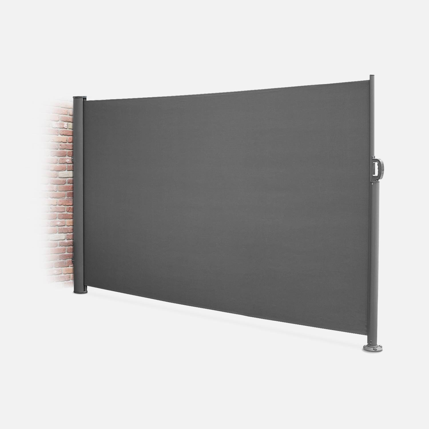 Cortina de exterior rectangular, Poliéster, Gris, 300x160 | sweeek