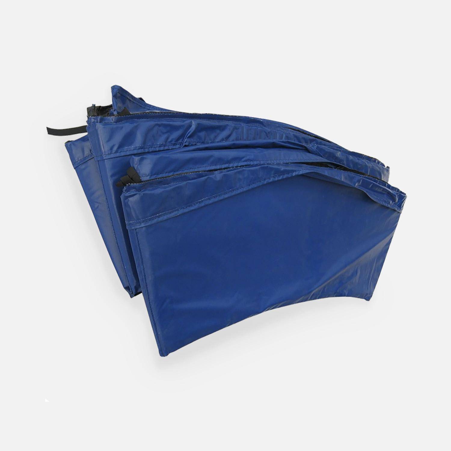 Almofada protetora de molas, em azul, para cama elástica de 245 cm - Pluton XXL,sweeek,Photo1