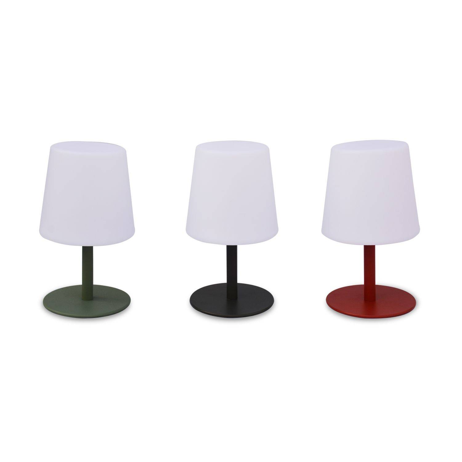 LAMPADA S COLOR - Lampe de table LED de 28cm anthracite - Lampe de table décorative lumineuse, Ø 16cm Photo6