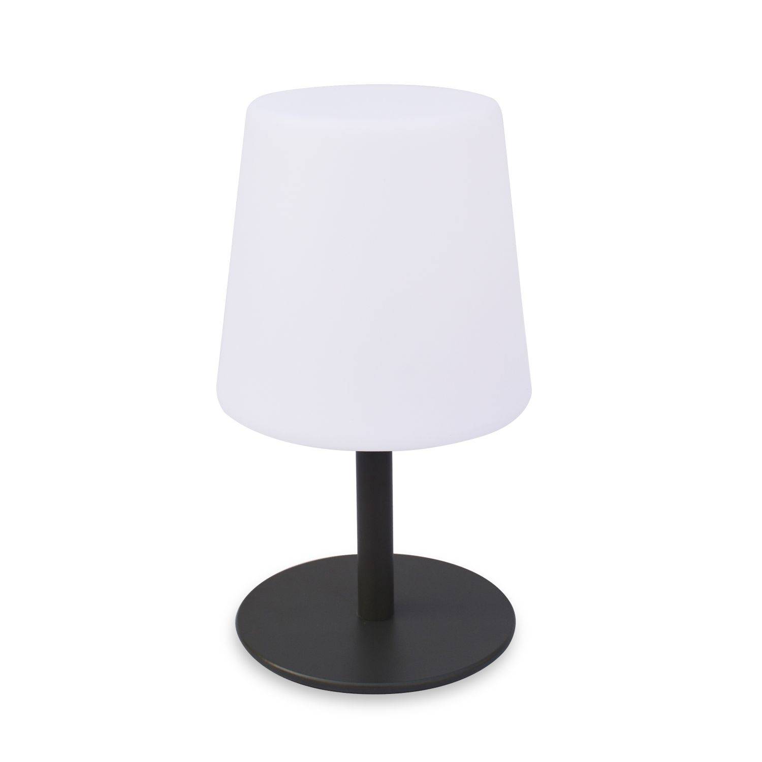 LAMPADA S COLOR - Lampe de table LED de 28cm anthracite - Lampe de table décorative lumineuse, Ø 16cm Photo2