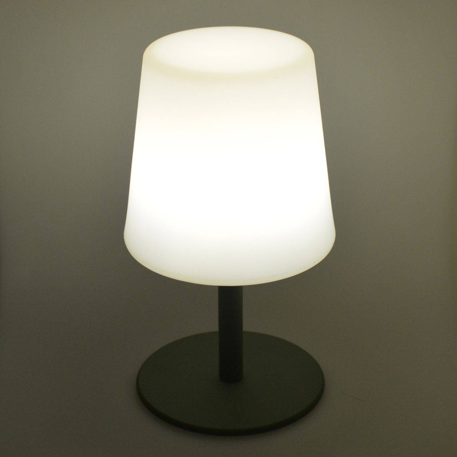 LAMPADA S COLOR - Lampe de table LED de 28cm Vert de gris - Lampe de table décorative lumineuse, Ø 16cm Photo5