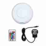 LED light 50cm - Decorative bright sphere, 16 colours, Ø 50 cm, wireless induction charger Photo3