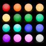 LED light 50cm - Decorative bright sphere, 16 colours, Ø 50 cm, wireless induction charger Photo2