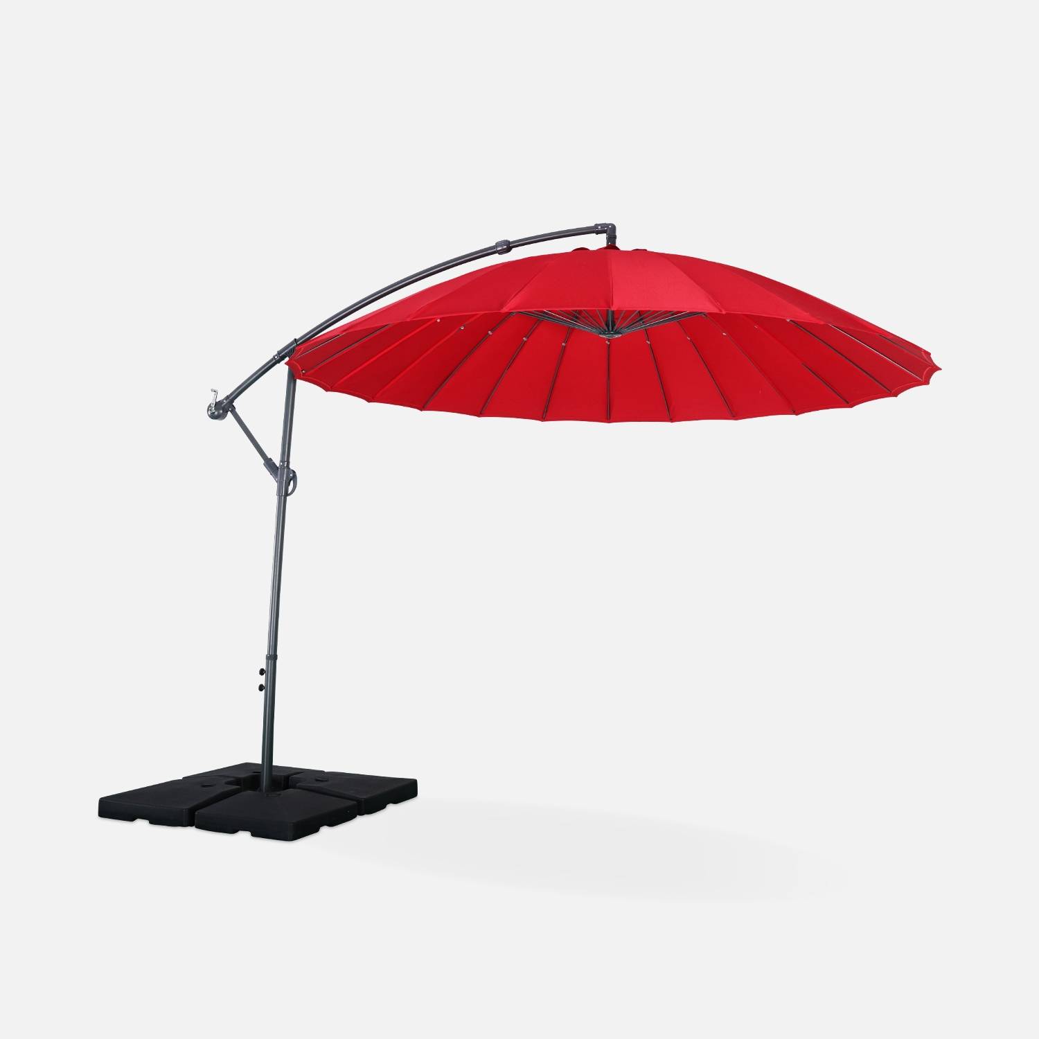 Cantilever parasol Ø300cm, Red | sweeek