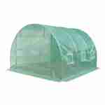 9m² polyethylene tunnel greenhouse - 297x295x196cm - Thym - Green Photo2