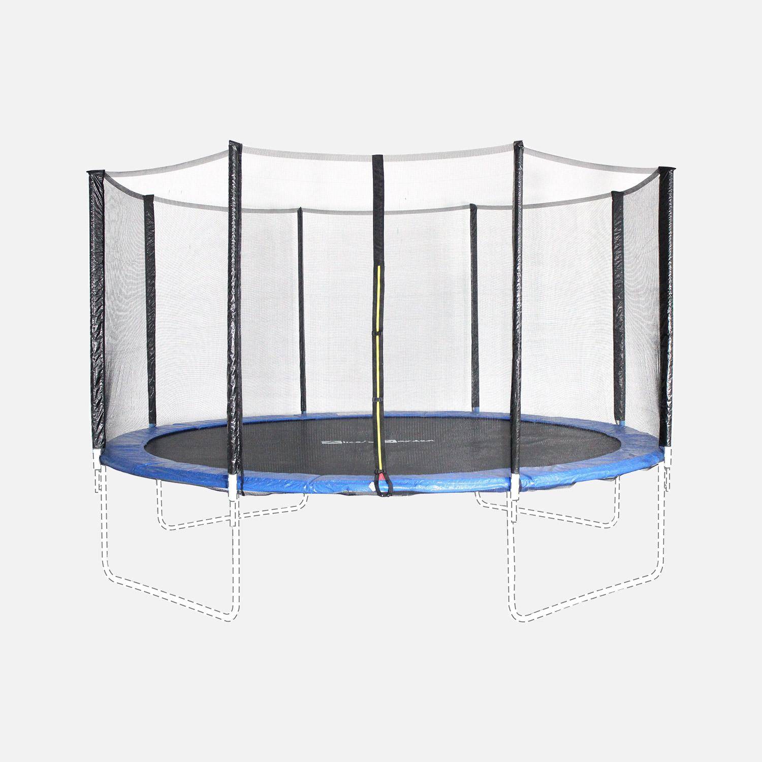 Filet de sécurité pour trampoline bleu,sweeek,Photo4
