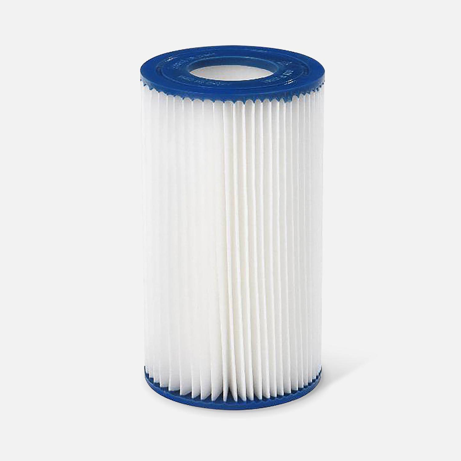 Type 3 filter cartridge for pool pump - Ø106 x H203mm compatible with 3785L/h filters. Photo1