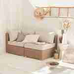 Gartenmöbel Lounge-Set aus Harzgeflecht - Brescia - 1 Ecksessel + 1 Sessel ohne Armlehne Photo1