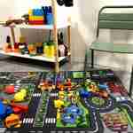 Doppelseitiger Spielteppich für Kinder, Joseph, mit Straßenkarte und Bauernhofplan, Spielmatte Photo2