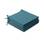 Stoelkussens - Set van 4 - 43x40cm - omkeerbaar - Donker Turquoise | sweeek