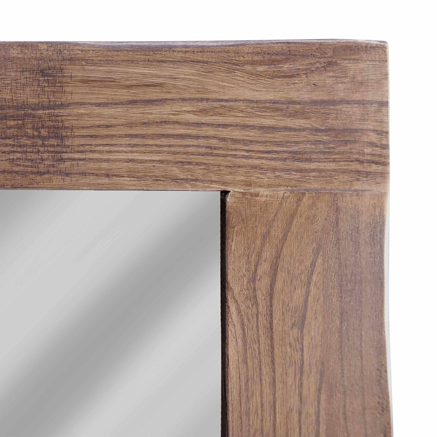 Holzspiegel rechteckig, 165 x 81 cm, Indoor / Outdoor, dunkles Holz Photo8