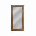 Miroir en bois, rectangle, 165x81cm, intérieur/extérieur, bois foncé Photo5