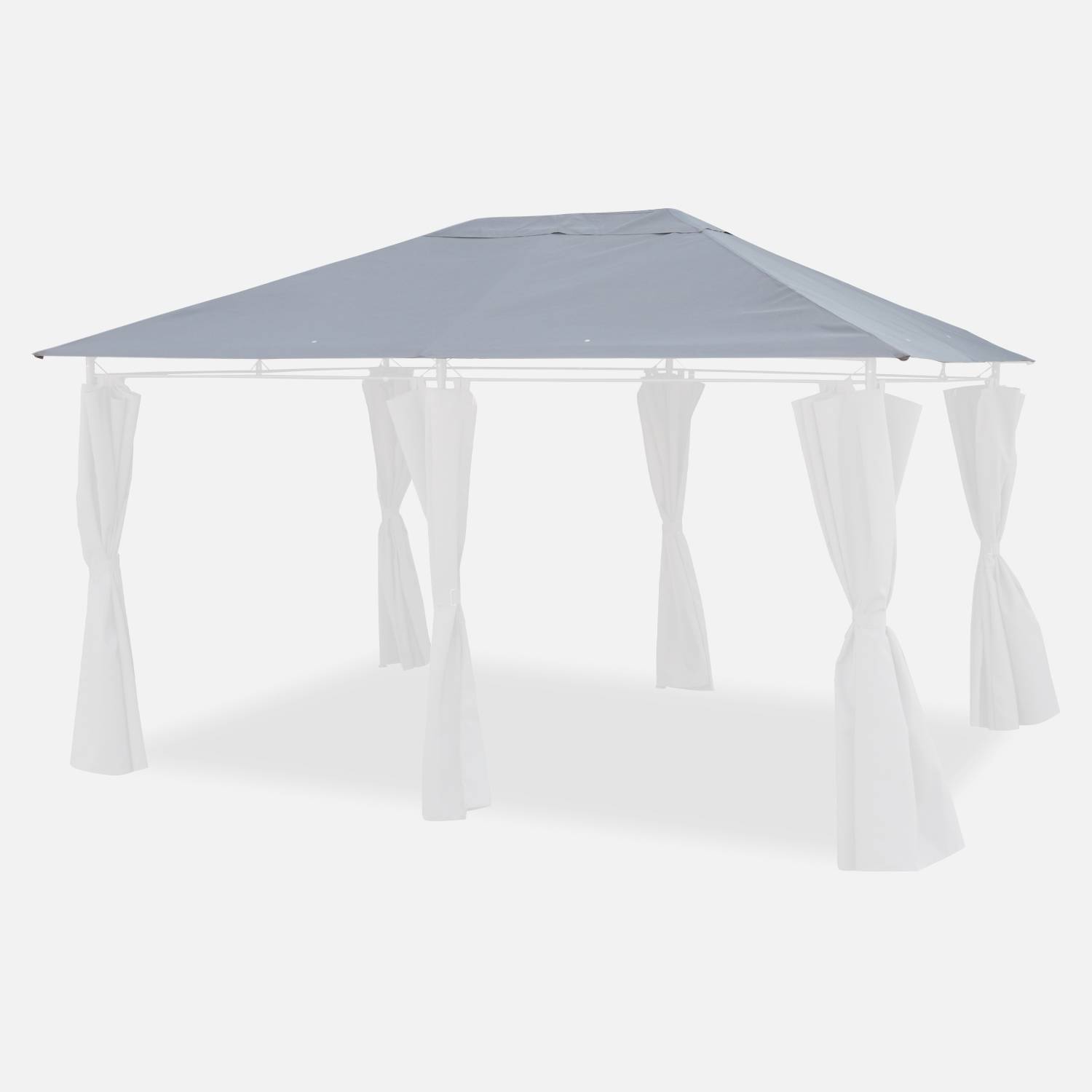 Grey roof cover for Divio 3x4m arbour - pergola cover, replacement cover | sweeek