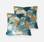 Decoratieve kussens - set van 2 - Polyester - 40x40cm - Blauw/Geel | sweeek