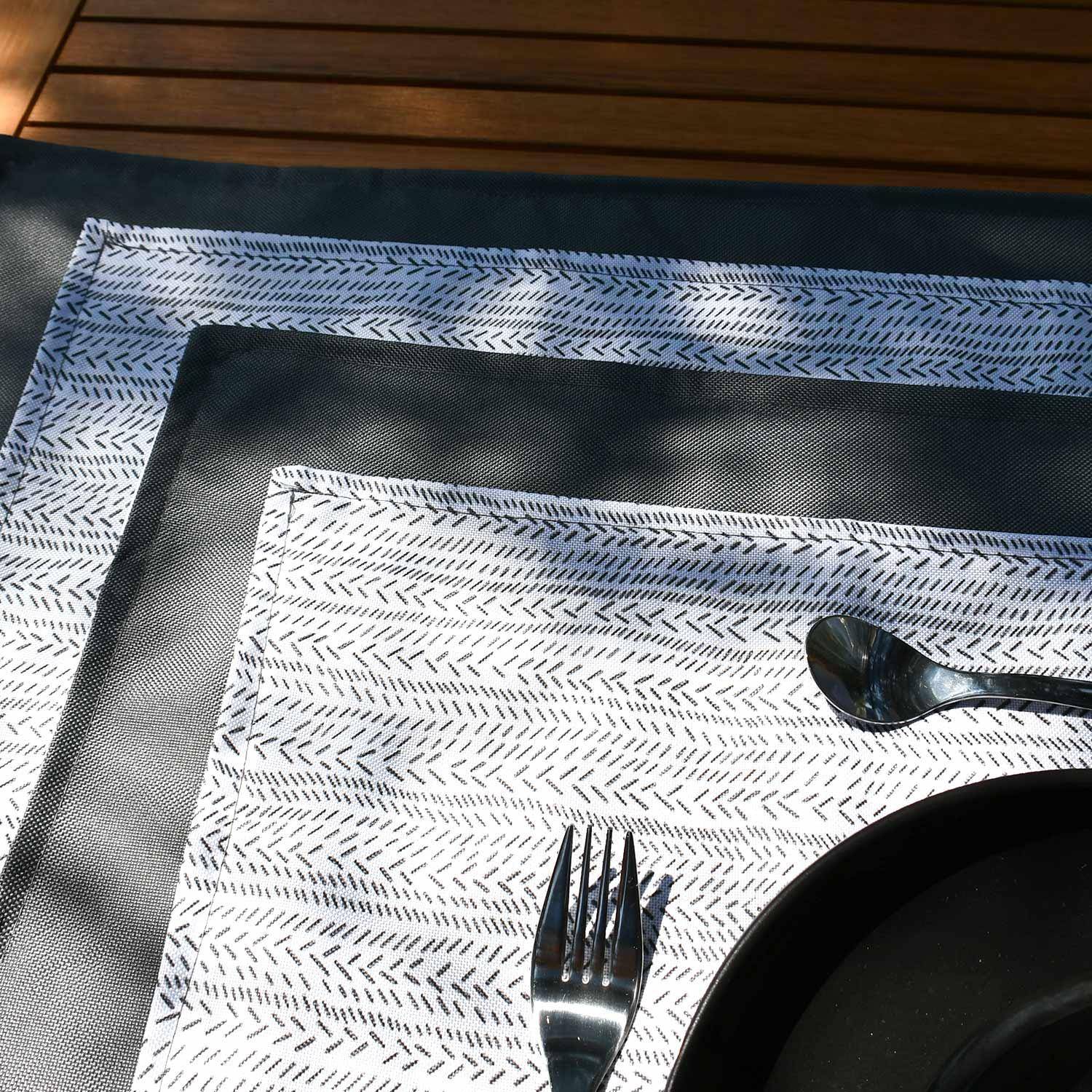 Set van 8 polyester placemats 35x50cm - Ethnique  Photo2