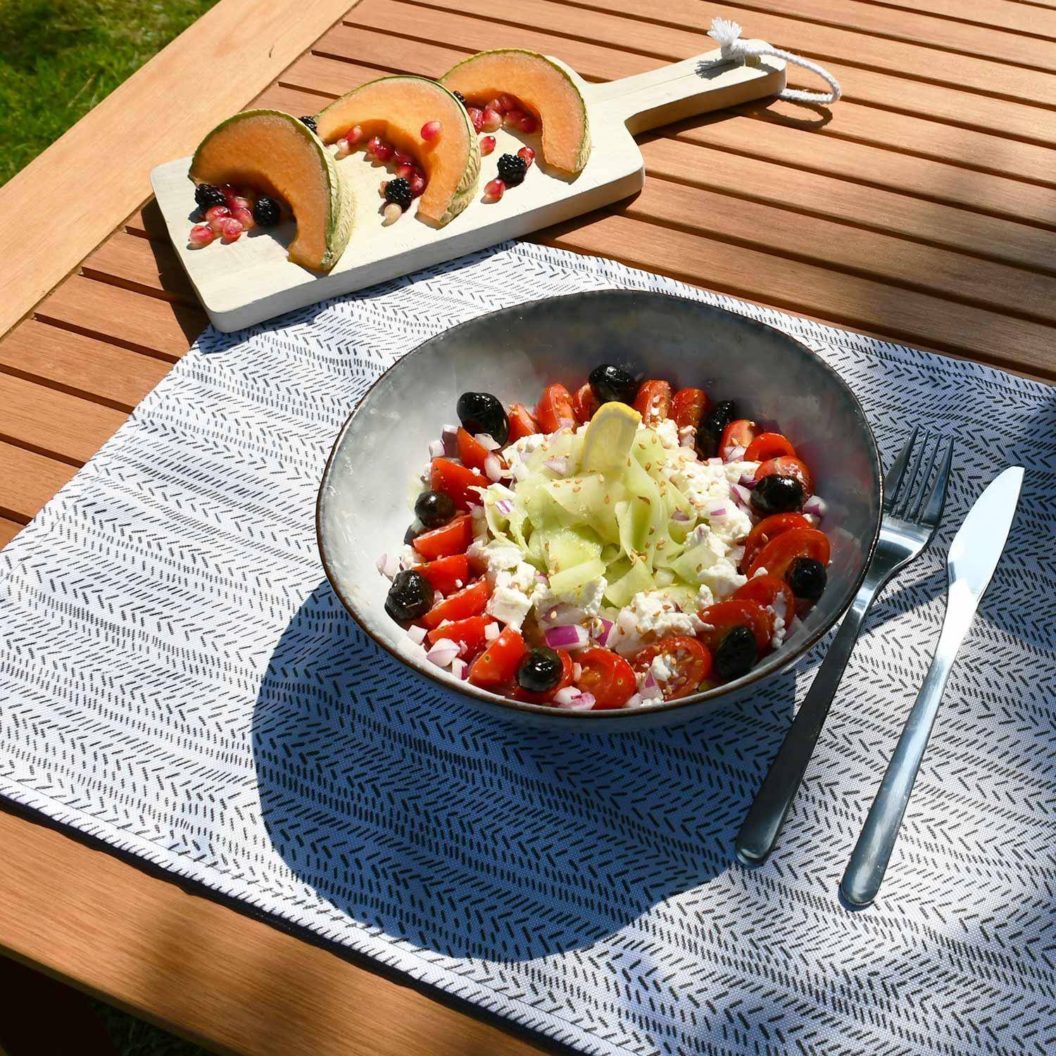 Set van 8 polyester placemats 35x50cm - Ethnique  Photo4