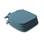 Stoelkussen - 40x40cm - Bevestigingskoordjes - Polyester - Donker Turquoise | sweeek