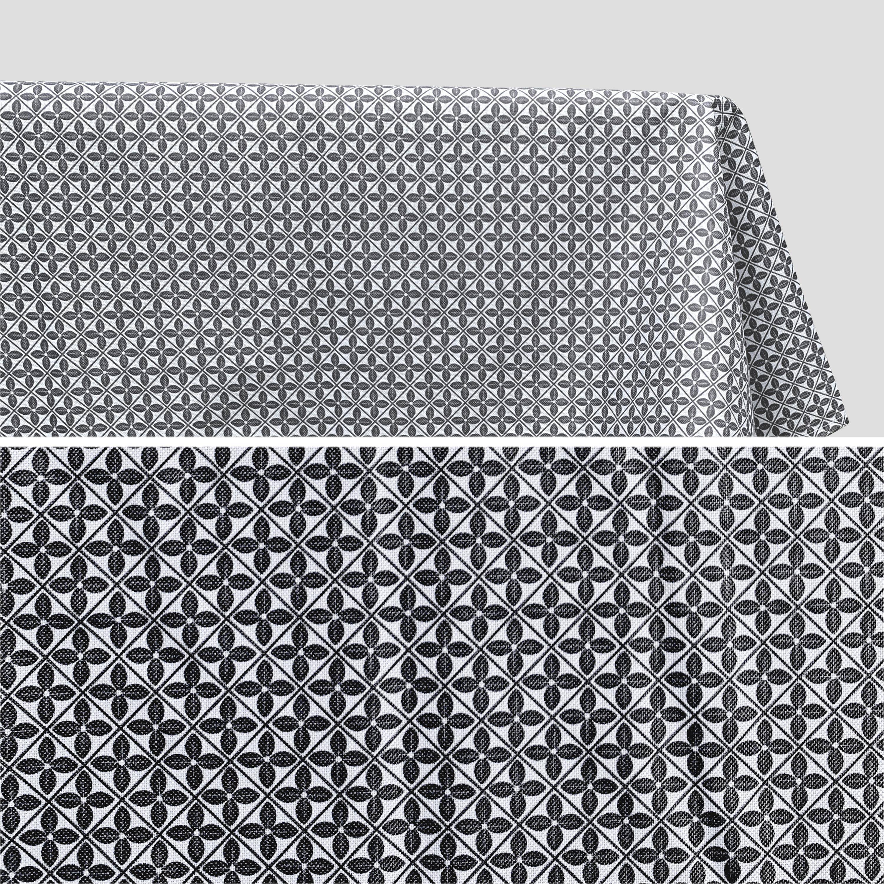 Collection HERITAGE - Nappe d’extérieur de 240 x 140 cm imprimé carreaux de ciment ,sweeek,Photo2