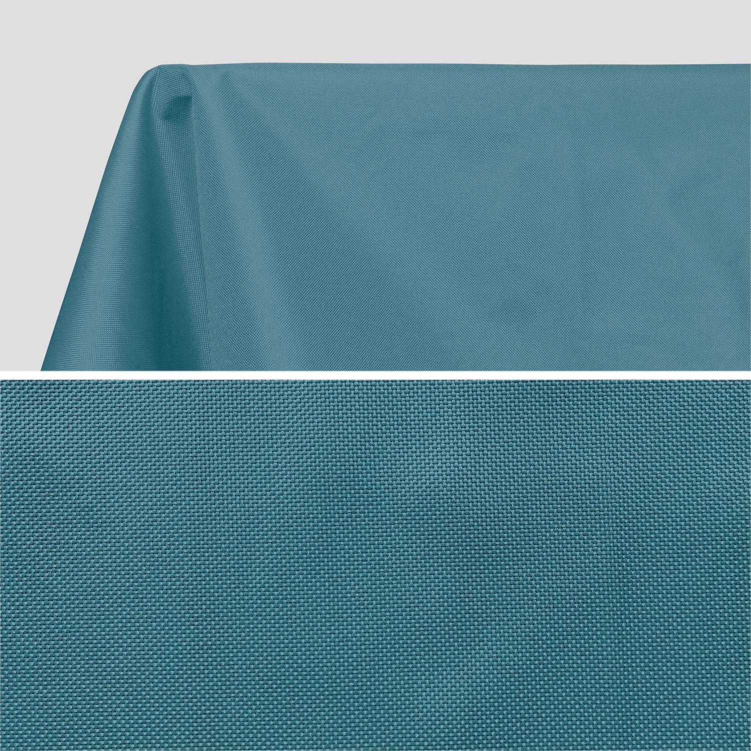 Nappe d’extérieur de 300 x 140 cm bleu canard, 100% polyester, protège la table, protection UV, style estival Photo2
