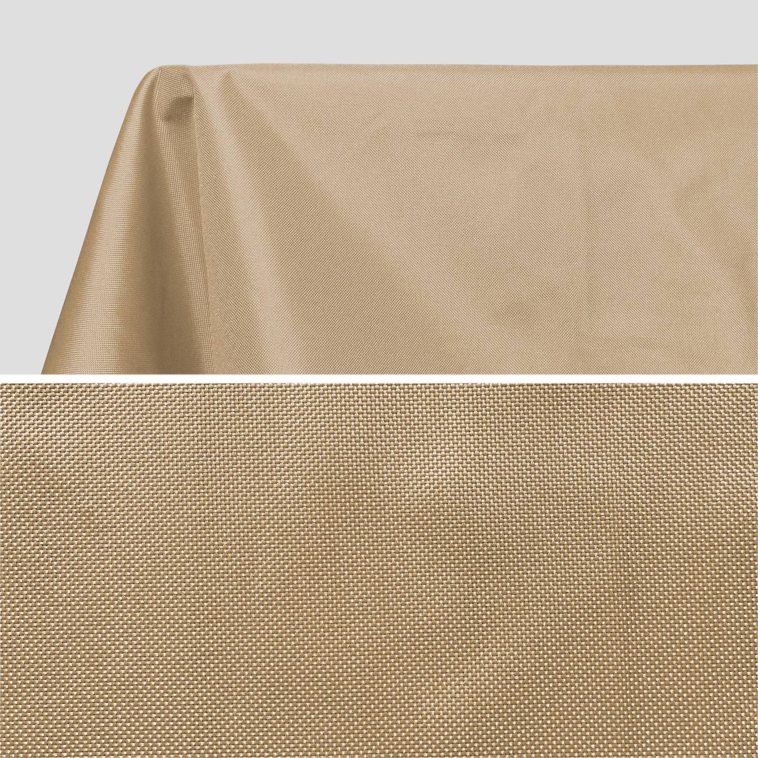 Tafelkleed voor buiten 300 x 140 cm beige, 100% polyester, beschermt de tafel, UV-bescherming, zomerse stijl Photo2