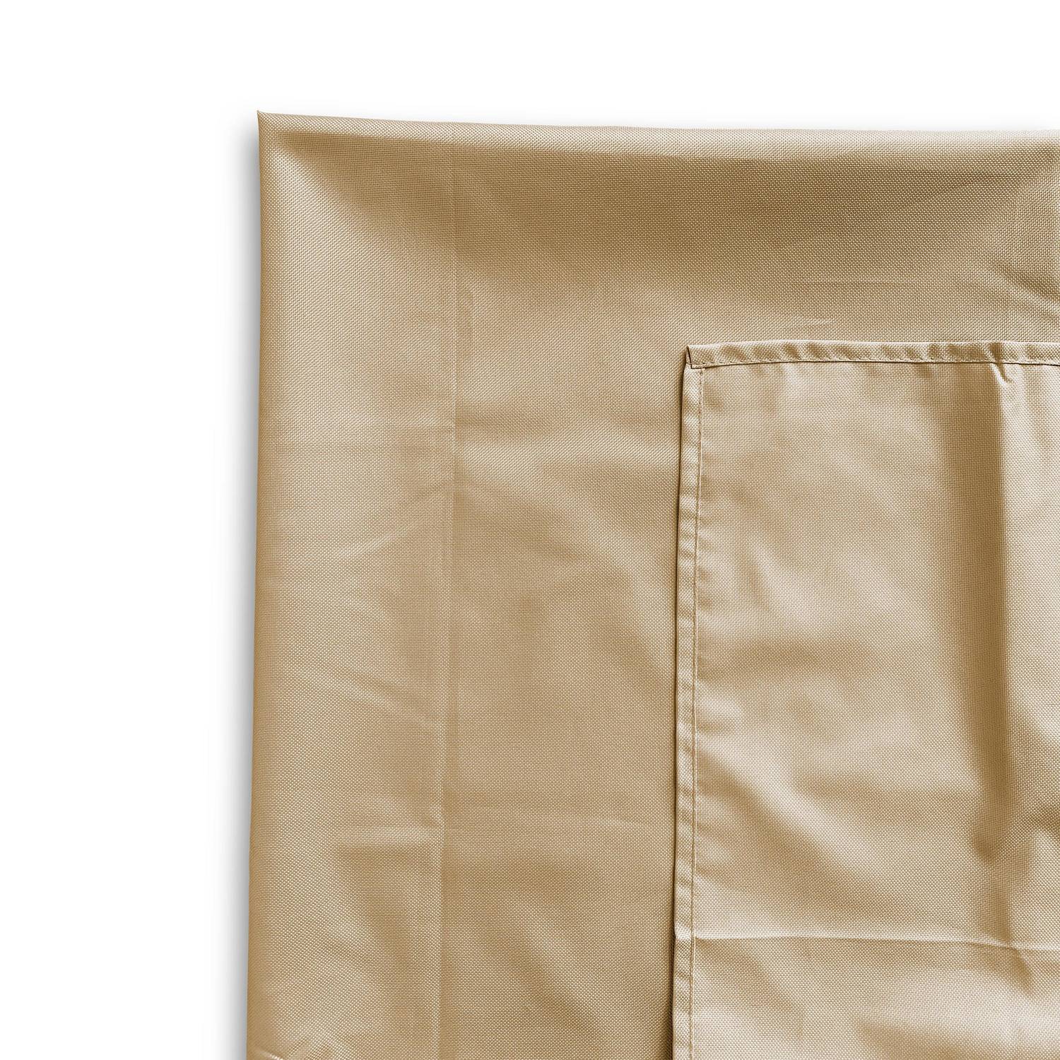 Tafelkleed voor buiten 300 x 140 cm beige, 100% polyester, beschermt de tafel, UV-bescherming, zomerse stijl Photo3