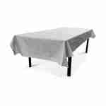 Nappe d’extérieur de 300 x 140 cm, imprimé carreaux de ciment, 100% polyester, protège la table, protection UV, style estival Photo1
